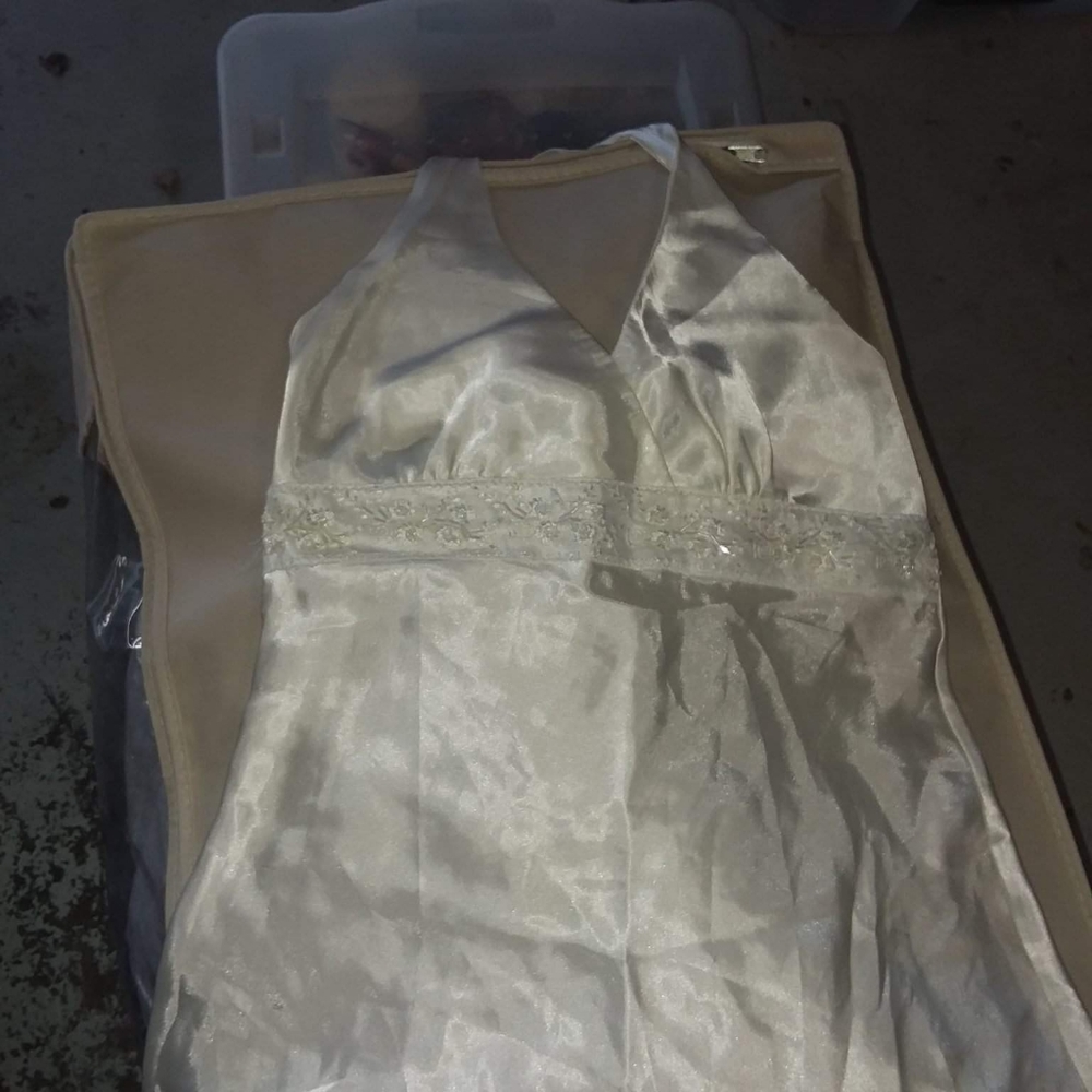 Silk white dress blouse